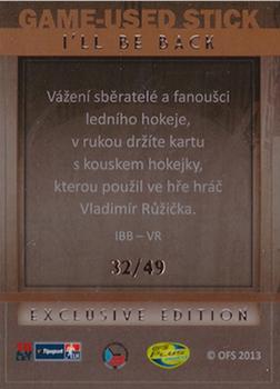 2013 OFS Exclusive - I´ll be Back #IBB-VR Vladimir Ruzicka Back
