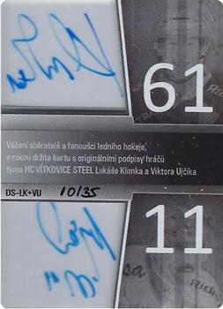 2013 OFS Exclusive - Double Signature #DS-LK+VU Viktor Ujcik / Lukas Klimek Back