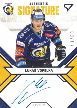 2021-22 SportZoo Tipsport ELH - Signed Stars Level 2 #SL2-LV Lukas Vopelka Front