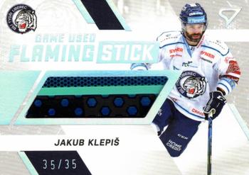 2021-22 SportZoo Tipsport ELH - Flaming Stick #FS-JK Jakub Klepis Front