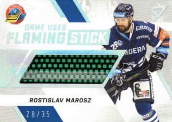 2021-22 SportZoo Tipsport ELH - Flaming Stick #FS-RM Rostislav Marosz Front