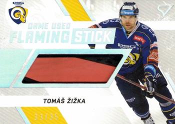 2021-22 SportZoo Tipsport ELH - Flaming Stick #FS-TZ Tomas Zizka Front