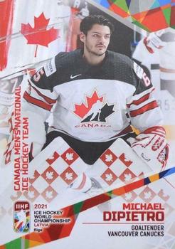 2021 BY Cards IIHF World Championship #CAN2021-03 Michael DiPietro Front