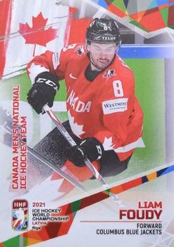 2021 BY Cards IIHF World Championship #CAN2021-12 Liam Foudy Front