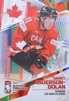 2021 BY Cards IIHF World Championship #CAN2021-13 Jaret Anderson-Dolan Front
