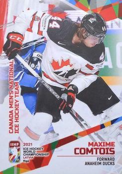 2021 BY Cards IIHF World Championship #CAN2021-21 Maxime Comtois Front