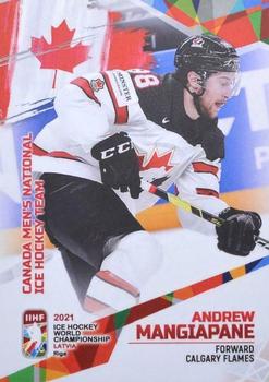2021 BY Cards IIHF World Championship #CAN2021-23 Andrew Mangiapane Front