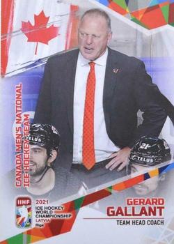 2021 BY Cards IIHF World Championship #CAN2021-25 Gerard Gallant Front