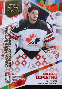 2021 BY Cards IIHF World Championship #CAN2021-30 Michael DiPietro Front