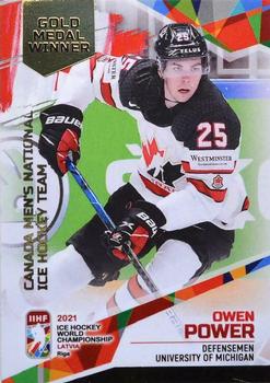 2021 BY Cards IIHF World Championship #CAN2021-34 Owen Power Front