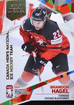 2021 BY Cards IIHF World Championship #CAN2021-45 Brandon Hagel Front
