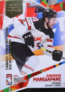 2021 BY Cards IIHF World Championship #CAN2021-50 Andrew Mangiapane Front
