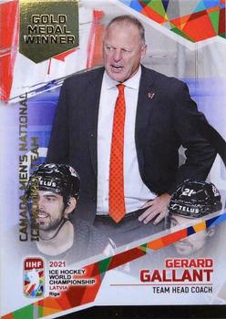 2021 BY Cards IIHF World Championship #CAN2021-52 Gerard Gallant Front