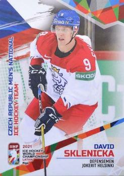 2021 BY Cards IIHF World Championship #CZE2021-06 David Sklenicka Front