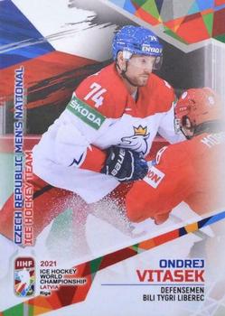 2021 BY Cards IIHF World Championship #CZE2021-11 Ondrej Vitasek Front