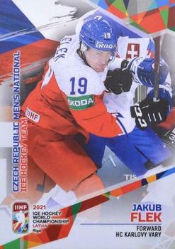 2021 BY Cards IIHF World Championship #CZE2021-17 Jakub Flek Front