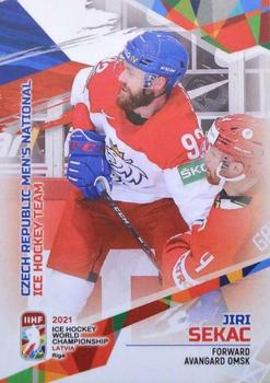 2021 BY Cards IIHF World Championship #CZE2021-27 Jiri Sekac Front