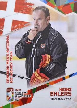 2021 BY Cards IIHF World Championship #DEN2021-28 Heinz Ehlers Front