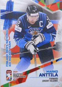 2021 BY Cards IIHF World Championship #FIN/2021-13 Marko Anttila Front