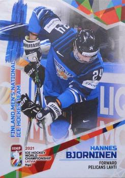 2021 BY Cards IIHF World Championship #FIN/2021-19 Hannes Bjorninen Front