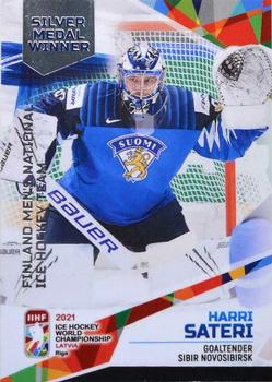 2021 BY Cards IIHF World Championship #FIN/2021-30 Harri Sateri Front
