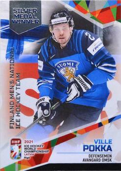 2021 BY Cards IIHF World Championship #FIN/2021-33 Ville Pokka Front