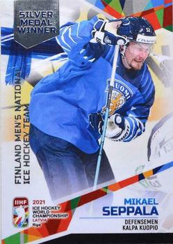 2021 BY Cards IIHF World Championship #FIN/2021-40 Mikael Seppälä Front