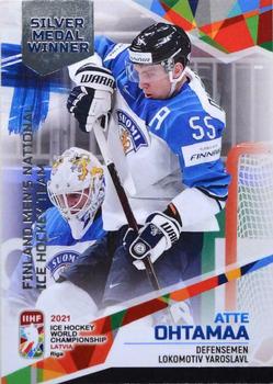 2021 BY Cards IIHF World Championship #FIN/2021-41 Atte Ohtamaa Front