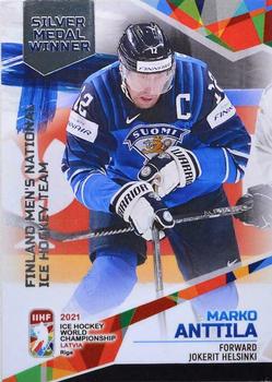 2021 BY Cards IIHF World Championship #FIN/2021-42 Marko Anttila Front
