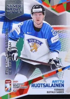 2021 BY Cards IIHF World Championship #FIN/2021-47 Arttu Ruotsalainen Front