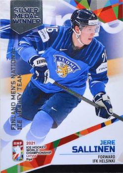 2021 BY Cards IIHF World Championship #FIN/2021-54 Jere Sallinen Front