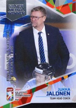 2021 BY Cards IIHF World Championship #FIN/2021-57 Jukka Jalonen Front