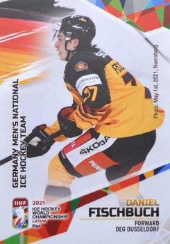 2021 BY Cards IIHF World Championship #GER2021-24 Daniel Fischbuch Front