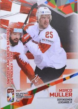 2021 BY Cards IIHF World Championship #SUI2021-07 Mirco Müller Front