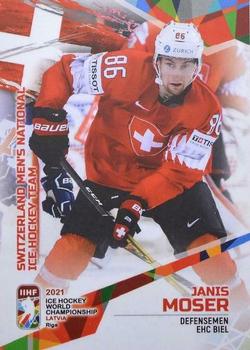 2021 BY Cards IIHF World Championship #SUI2021-11 Janis Moser Front