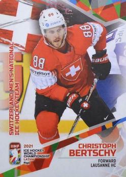 2021 BY Cards IIHF World Championship #SUI2021-27 Christoph Bertschy Front