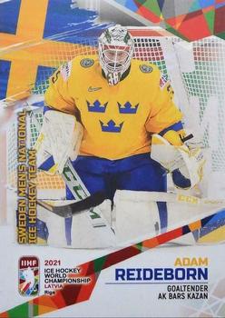 2021 BY Cards IIHF World Championship #SWE2021-02 Adam Reideborn Front