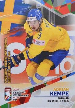 2021 BY Cards IIHF World Championship #SWE2021-11 Adrian Kempe Front