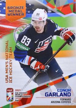 2021 BY Cards IIHF World Championship #USA2021-52 Conor Garland Front