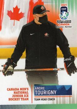 2021 BY Cards IIHF World Junior Championship #CAN/U20/2021-25 Andre Tourigny Front