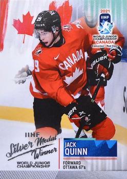 2021 BY Cards IIHF World Junior Championship #CANU202021-49 Jack Quinn Front