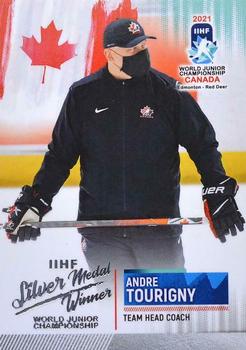 2021 BY Cards IIHF World Junior Championship #CANU202021-50 Andre Tourigny Front
