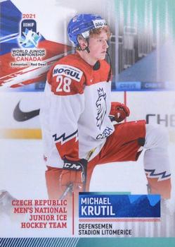 2021 BY Cards IIHF World Junior Championship #CZEU202021-10 Michael Krutil Front
