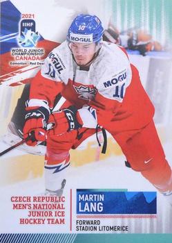 2021 BY Cards IIHF World Junior Championship #CZEU202021-11 Martin Lang Front