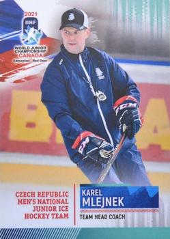 2021 BY Cards IIHF World Junior Championship #CZEU202021-25 Karel Mlejnek Front