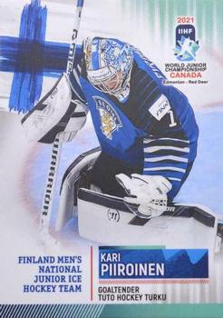 2021 BY Cards IIHF World Junior Championship #FIN/U20/2021-01 Kari Piiroinen Front