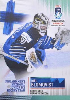 2021 BY Cards IIHF World Junior Championship #FIN/U20/2021-02 Joel Blomqvist Front