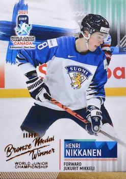 2021 BY Cards IIHF World Junior Championship #FIN/U20/2021-44 Henri Nikkanen Front