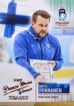 2021 BY Cards IIHF World Junior Championship #FIN/U20/2021-50 Antti Pennanen Front