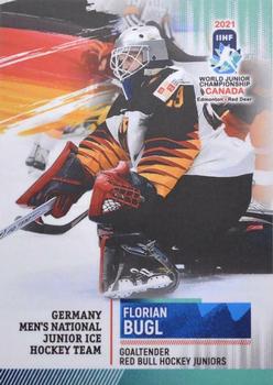 2021 BY Cards IIHF World Junior Championship #GERU202021-02 Florian Bugl Front